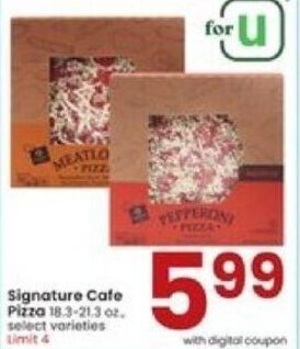 Albertsons Signature Cafe Pizza offer