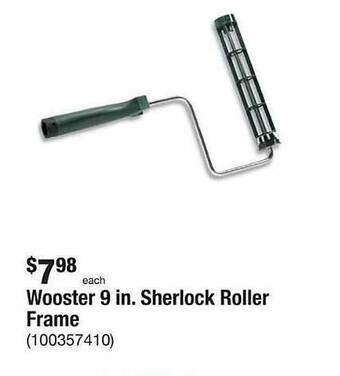 The Home Depot Wooster 9 in. sherlock roller frame offer