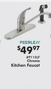 Valu Home Centers Chrome kitchen faucet offer