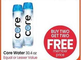 Albertsons Core water offer
