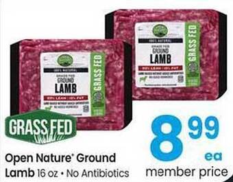 Albertsons Open nature ground lamb offer