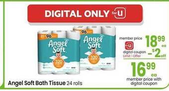 Albertsons Angel soft bath tissue offer
