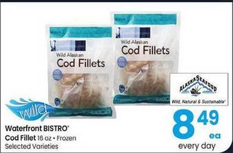 Albertsons Waterfront bistro cod fillet offer
