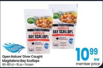 Albertsons Open nature diver caught magdalena bay scallops offer