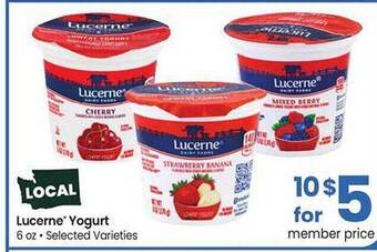 Albertsons Lucerne yogurt offer