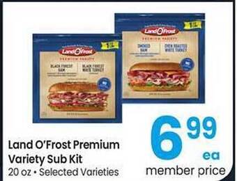 Albertsons Land o'frost premium variety sub kit offer