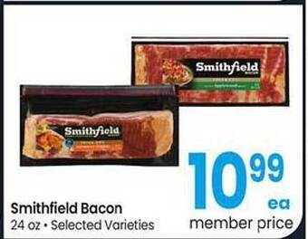 Albertsons Smithfield bacon offer