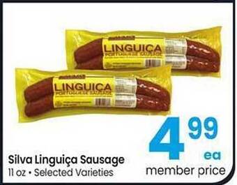 Albertsons Silva linguiça sausage offer