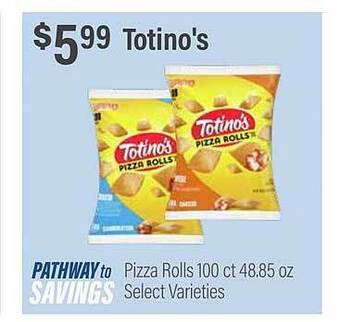 Commissary Totino's pizza rolls offer