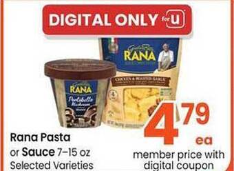 Albertsons Rana pasta or sauce offer