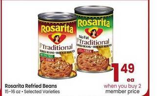 Albertsons Rosarita refried beans offer