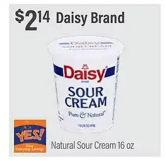 Commissary Daisy brand natural sour cream offer