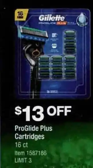 Costco Gillette proglide plus cartridges offer