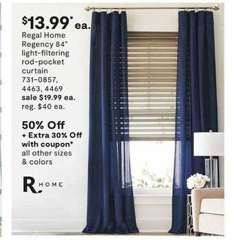 JC Penney Regal home regency 84 offer