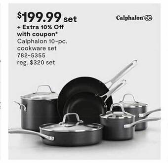 JC Penney Calphalon 10-pc cookware set offer