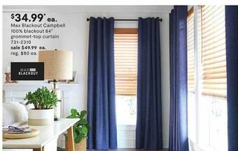 JC Penney Max blackout campbell 100% blackout 84 offer