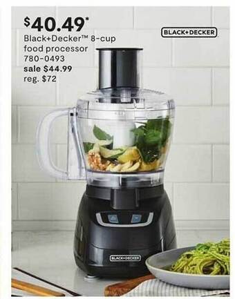 JC Penney Black+decker 8-cup food processor offer