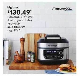 JC Penney Powerxl 6-qt grill & air fryer combo offer