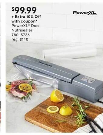 JC Penney Powerxl duo nutrisealer offer