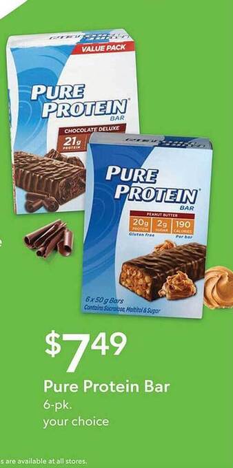 Publix Pure protein bar offer