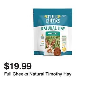Petsmart Full cheeks natural timothy hay offer