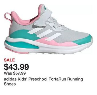 Dick's Sporting Goods Adidas kids' preschool fortarun running shoes offer