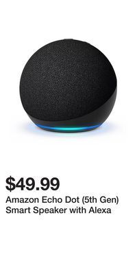 Kohl's Amazon echo dot (5th gen) smart speaker with alexa offer
