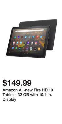 Kohl's Amazon all-new fire hd 10 tablet - 32 gb with 10.1-in. display offer