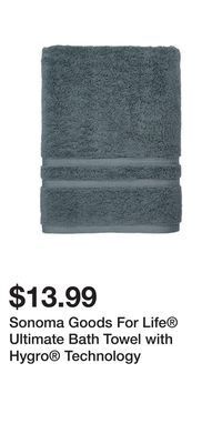 Kohl's Sonoma goods for life® ultimate bath towel with hygro® technology offer