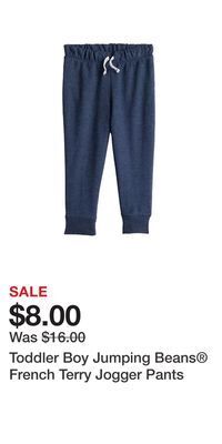 Kohl's Toddler boy jumping beans® french terry jogger pants offer