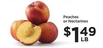 Food 4 Less Peaches or nectarines offer