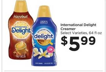Food 4 Less International delight creamer offer