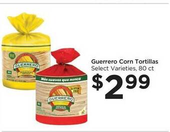 Food 4 Less Guerrero corn tortillas offer