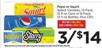 Food 4 Less Pepsi or squirt offer