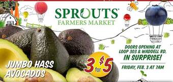 Sprouts Farmers Market Jumbo hass avocados offer