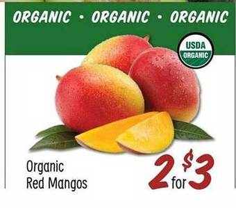 Sprouts Farmers Market Organic red mangos offer
