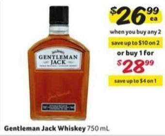 Winn Dixie Gentleman jack whiskey offer