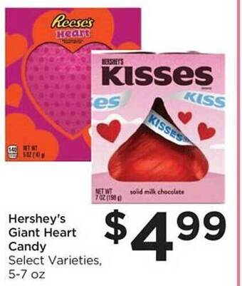 Food 4 Less Hershey's giant heart candy offer