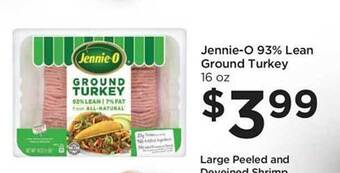 Food 4 Less Jennie-o 93% lean ground turkey offer