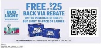 Albertsons Bud Light offer