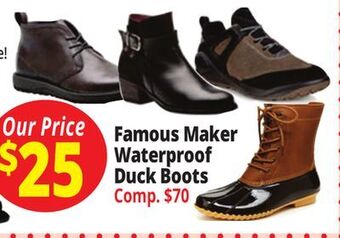 Ocean State Job Lot Famous maker waterproof duck boots offer