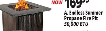 Ocean State Job Lot Endless summer propane fire pit offer