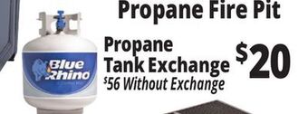 Ocean State Job Lot Propane tank exchange offer
