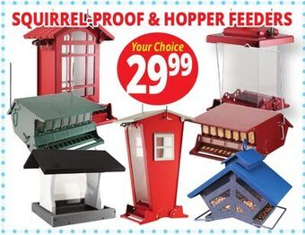 Ocean State Job Lot Squirrel-proof & hopper feeders offer