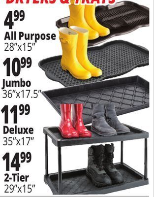 Ocean State Job Lot Boot dryers & trays offer