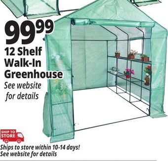 Ocean State Job Lot 12 shelf walk-in greenhouse offer