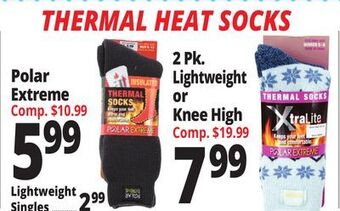 Ocean State Job Lot Thermal heat socks offer