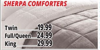 Ocean State Job Lot Sherpa comforters offer