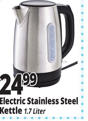 Ocean State Job Lot Electric stainless steel kettle offer