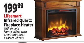 Ocean State Job Lot Lifesmart infrared quartz fireplace heater offer